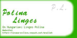 polina linges business card